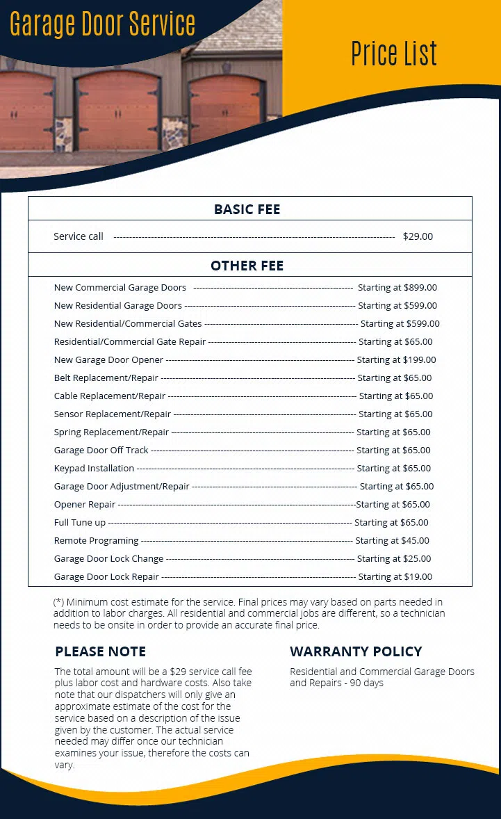 Global Garage Door Service North Hollywood, CA 818-338-2271